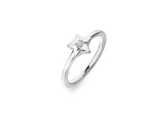 Hot Diamonds Hravý stříbrný prsten s diamantem Most Loved DR242 56 mm