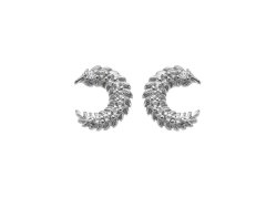Hot Diamonds Stříbrné náušnice s diamantem a topazy Selene DE866