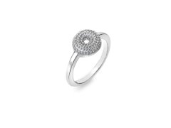 Hot Diamonds Krásný stříbrný prsten s diamantem Forever DR246 51 mm