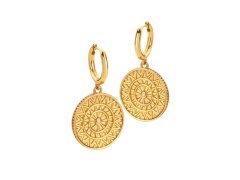 Hot Diamonds Pozlacené stříbrné náušnice Athena DE890