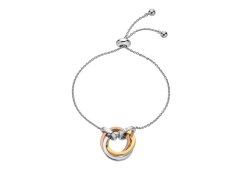 Hot Diamonds Luxusní tricolor náramek s diamanty Trio DL707