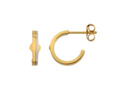 Hot Diamonds Něžné bicolor náušnice s&nbsp;diamanty Parellel DE863