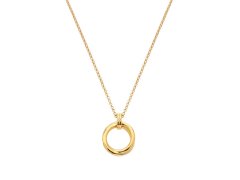 Hot Diamonds Minimalistický pozlacený náhrdelník s diamantem Jac Jossa Soul DP1022 (řetízek, přívěsek)
