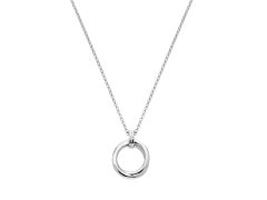 Hot Diamonds Minimalistický stříbrný náhrdelník s diamantem Aura DP1030 (řetízek, přívěsek)