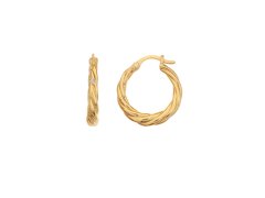 Hot Diamonds Moderní pozlacené náušnice kruhy s&nbsp;diamanty Jac Jossa Soul DE673