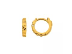 Hot Diamonds Nadčasové stříbrné náušnice s&nbsp;diamanty Huggie DE870