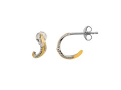 Hot Diamonds Nadčasové stříbrné náušnice s&nbsp;diamanty Woven DE689 7470052