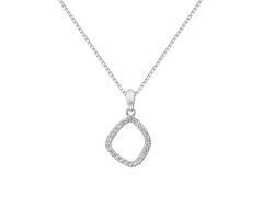 Hot Diamonds Nadčasový stříbrný náhrdelník s briliantem a topazy Behold DP829 (řetízek, přívěsek)