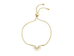 Hot Diamonds Okouzlující pozlacený náramek s&nbsp;diamantem a&nbsp;topazy SOL DL725