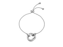 Hot Diamonds Okouzlující stříbrný náramek s diamanty Trio DL706