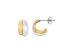 Hot Diamonds Originální bicolor náušnice s&nbsp;diamanty Droplet DE872