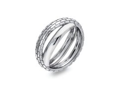 Hot Diamonds Originální stříbrný prsten s diamantem Woven DR235 60 mm
