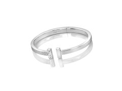 Hot Diamonds Otevřený stříbrný náramek s&nbsp;diamantem Much Loved DC227