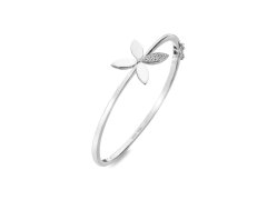 Hot Diamonds Pevný náramek s&nbsp;diamantem a&nbsp;topazy Květina Eden DC236