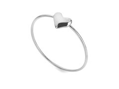 Hot Diamonds Pevný stříbrný náramek se srdíčkem a diamantem Desire DC185