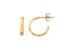 Hot Diamonds Pozlacené stříbrné náušnice Harlequin DE883