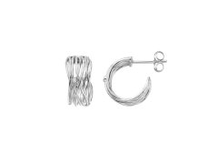 Hot Diamonds Okouzlující stříbrné náušnice String DE895