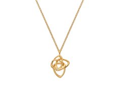 Hot Diamonds Pozlacený náhrdelník s diamantem Golden Edit Hope DP1085 (řetízek, přívěsek)