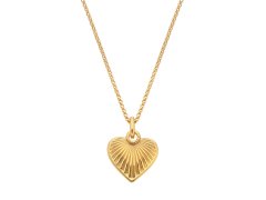 Hot Diamonds Pozlacený srdíčkový náhrdelník s diamantem Jac Jossa Hope DP1019 (řetízek, přívěsek)