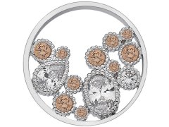 Hot Diamonds Přívěsek Hot Diamonds Emozioni Spirito Libero Freedom Champagne Coin 3,3 cm