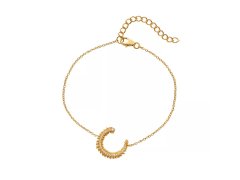 Hot Diamonds Půvabný pozlacený náramek s&nbsp;diamantem a&nbsp;topazy Selene DL713