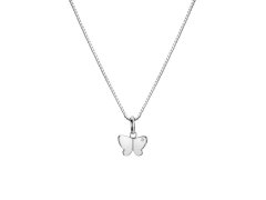 Hot Diamonds Půvabný stříbrný náhrdelník s motýlkem Flutter DP911 (řetízek, přívěsek)