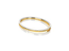 Hot Diamonds Půvabný bicolor náramek s&nbsp;diamantem Parellel DC226