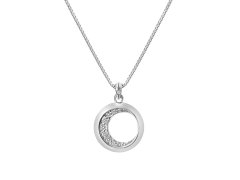 Hot Diamonds Slušivý stříbrný náhrdelník s diamantem Celestial DP860 (řetízek, přívěsek)