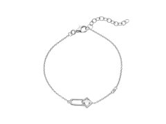 Hot Diamonds Slušivý stříbrný náramek Solitaire DL721