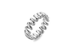 Hot Diamonds Spirálovitý stříbrný prsten s&nbsp;diamantem Twist DR320 58 mm