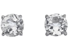 Hot Diamonds Stříbrné náušnice Hot Diamonds Anais bílý Topaz AE004