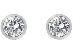 Hot Diamonds Stříbrné náušnice s topazy a pravým diamantem Willow DE584