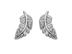 Hot Diamonds Stříbrné náušnice Pírko Silver Whisper SWE008