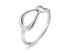 Hot Diamonds Stříbrný dámský prsten s diamantem Sleek DR290 58 mm