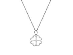 Hot Diamonds Stříbrný náhrdelník Čtyřlístek Silver Whisper SWP010 (řetízek, přívěsek)