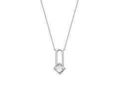 Hot Diamonds Stříbrný náhrdelník s&nbsp;diamantem a&nbsp;topazem Solitaire DN232