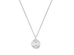 Hot Diamonds Stříbrný náhrdelník s diamantem a topazy Illuminate DP1031 (řetízek, přívěsek)