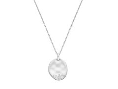 Hot Diamonds Stříbrný náhrdelník s diamantem a topazy Illuminate DP1032 (řetízek, přívěsek)