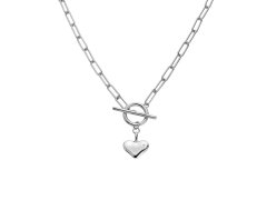 Hot Diamonds Stříbrný náhrdelník s diamantem Srdce Linked DN218