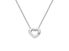 Hot Diamonds Stříbrný náhrdelník se srdíčkem Amulets DP747