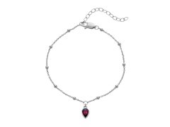 Hot Diamonds Náramek pro ženy narozené v&nbsp;červenci Silver Whisper SWB031
