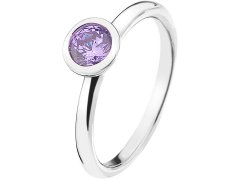 Hot Diamonds Stříbrný prsten Emozioni Scintilla Lavender Calmness ER020 50 mm