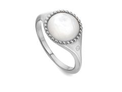 Hot Diamonds Stříbrný prsten s diamantem a perletí Most Loved DR258 60 mm