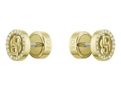Hugo Boss Luxusní pozlacené náušnice Double B 1580826
