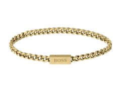 Hugo Boss Nadčasový pozlacený náramek Chain for Him 1580172 19 cm