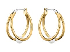 Hugo Boss Něžné kruhové náušnice s&nbsp;perlami Cora 1580267