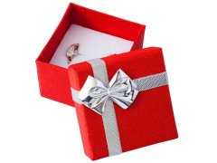 JK Box Červená krabička s mašlí ET-3/A7/Ag