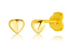 JVD Drobné pozlacené náušnice Srdíčka SVLE3264XF3GO00