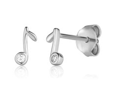 JVD Roztomilé dívčí náušnice Nota se zirkony SVLE1825XH2BI00