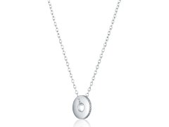 JVD Stříbrný náhrdelník se zirkony Kruh SVLN0709S75BI45